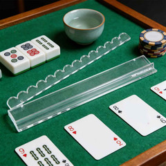 Mahjong Racks with Pushers Acrylic Mahjong Racks with Magnetically Att