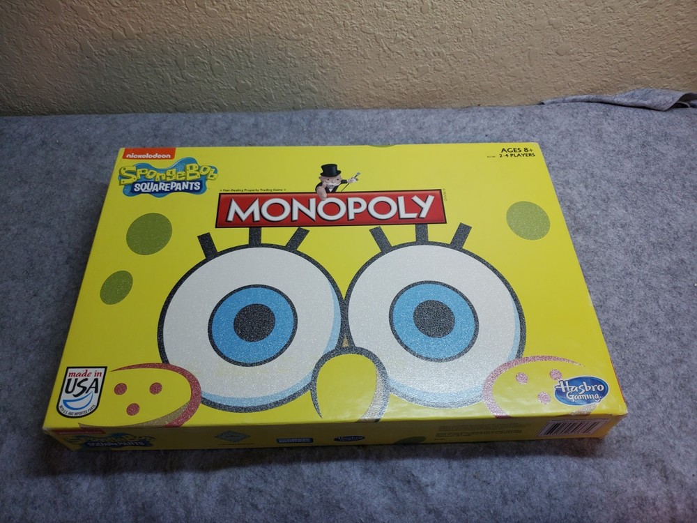 Hasbro Nickelodeon Spongebob Squarepants Monopoly 2005 Complete, Pre-owned