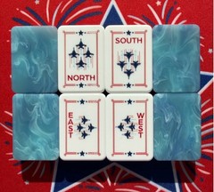 2026 Blue🇺🇸 American Mahjong Game Set, 160 Mah Jong Tiles+ Free storage bag