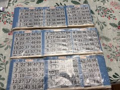 New Vintage Bingo Paper Sheets Many Pcs. 5 1/2 Pounds