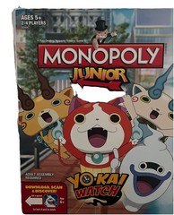 Monopoly Junior Yo-Kai Watch Edition Board Game w/Exclusive Yokai Medal Sealed