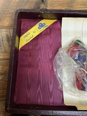 Vintage Bakelite Enrobed Mahjong Set MET Games Complete Extra Tiles Rare Butters