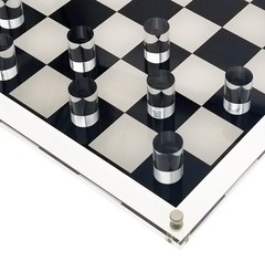 NEW! OnDisplay Deluxe Acrylic Checkers Set – 3D Luxe Crystal Board Game
