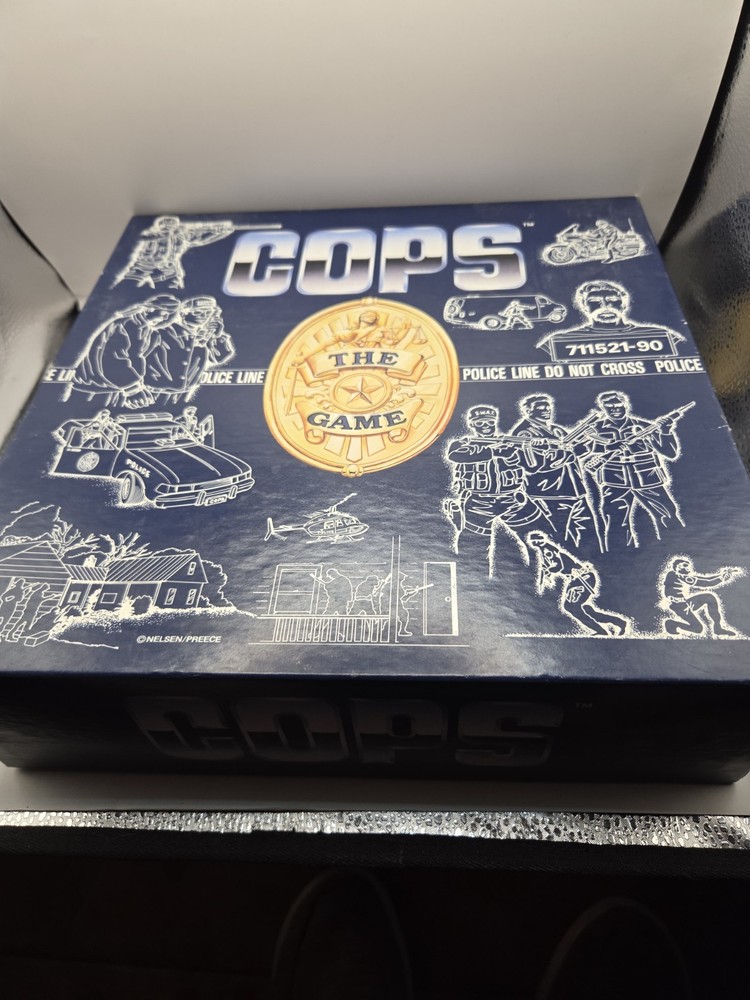 Vintage Cops The Game 1993 Board Game Complete Strategy Game