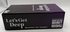 Lets Get Deep Card Game Questions For Couples Adult Party Game Date Night