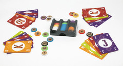 Playte Mini Chip 120 Premium Heavy 1.7g Board Game Tokens Set.