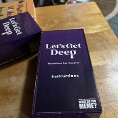 Lets Get Deep Questions For Couples Game Card Game For Date Night