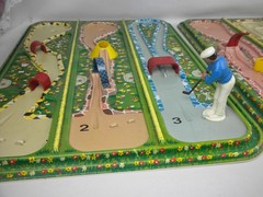 Vintage 1960’s Technofix West German Mini Golf Game -W/2 Golfers – No Box