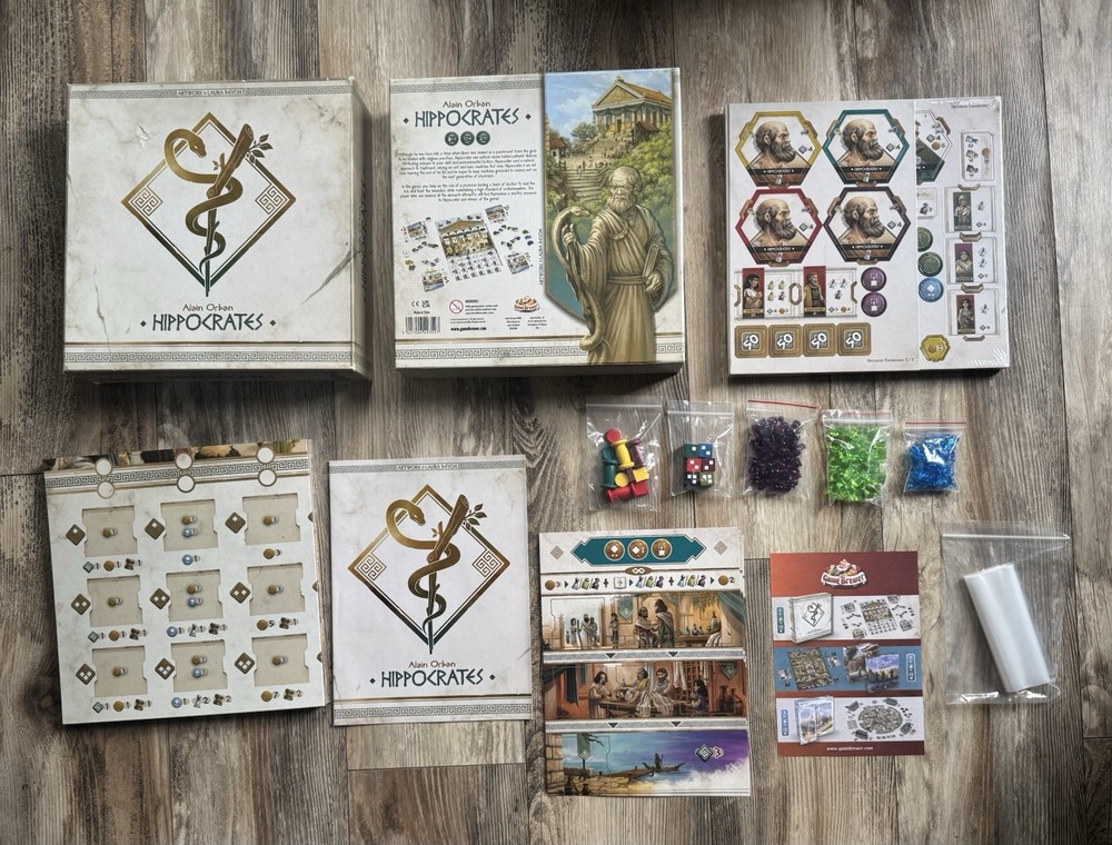 2021 Hippocrates Board Game By Alain Orban 🌟 NEW 🆕 OPEN BOX SEE SEALED INSIDE!