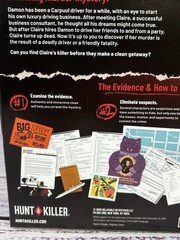 Hunt A Killer Rideshare Homicide Board Game Immersive Detective Mystery Game