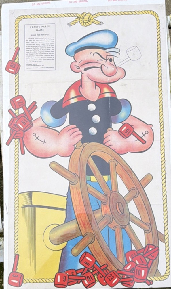 Whitman Publishing Co. Popeye Party Game 1937 Cartoons & TV Characters