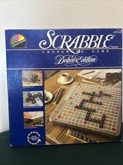 Scrabble Revolving Deluxe Edition 1987 Crossword Word Game Complete Puzzle Board