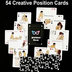 Sex Cards Sex Dice Set Couples Games – 54 Positions Cards Sex Game with 2 Glo…