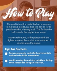 Classic 17.5” Shoot The Moon Game in Walnut Wood – Perfect for Game Nights