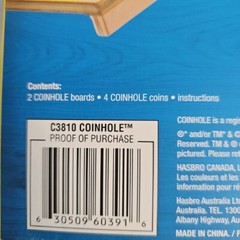 New Hasbro Coinhole Tabletop Coin-bouncing Party Game. C3810. Fun Tiny Cornhole.