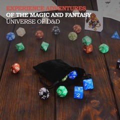 Craftycrocodile Dungeons And Dragons Essentials Kit – Set Bundled 6 Dice Sets