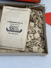 Antique 1920 Anagrams Game By Pressman Co. Inc. USA With Box Complete Preowned