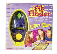 Teen Game Electronic Fib Finder Vintage Pressman 2000 Board Game Open Box