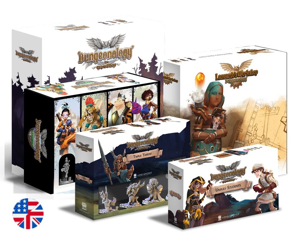 Ludus Magnus Dungeonology: The Expedition Bundle (Core Game + 4 Expansions) NEW