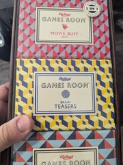 RIDLEY’S GAMES TRIVIA SET 3-in-1 Trivia Set MOVIE BUFF BRAIN TEASERS POP MUSIC