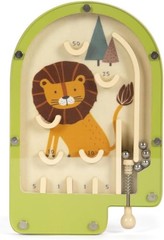 small foot Mini Flipper Löwe aus Holz, Pinball-Spiel, Geschicklichkeitsspiel, fü