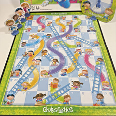 Milton Bradley Chutes and Ladders Board Game Kids Ages 3+ Multi Classic 04555