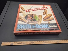 Vtg The Original Skittle Bowl Board Game Complete 3 Ex Pins Score Cards Manual