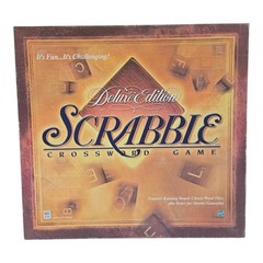 1999 Scrabble Deluxe Rotating Turntable Edition w/Maroon Tiles **COMPLETE**