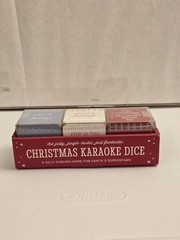 DEMDACO Christmas Karaoke Dice (Holiday Party Starter) Used: FREE SHIPPING