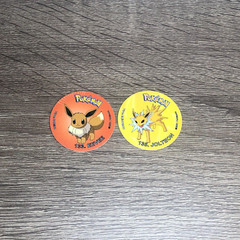 Pokemon Pogs Lot Tazos Sabritas Taps Eevee Jolteon Nintendo 2021 Mexico Bundle 2