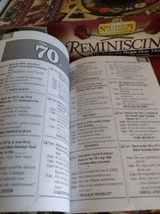 Reminiscing Millennium Edition 1940’s thru 1990’s Board Game