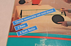 Vintage Soft Ball Table Tennis Game Venture Complete