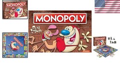 Classic Monopoly: Ren & Stimpy Edition – Custom Tokens & Game Cards Included