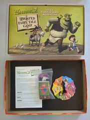 SHREK 2 Twisted Fairy Tale Complete Board Game 2004 Milton Bradley