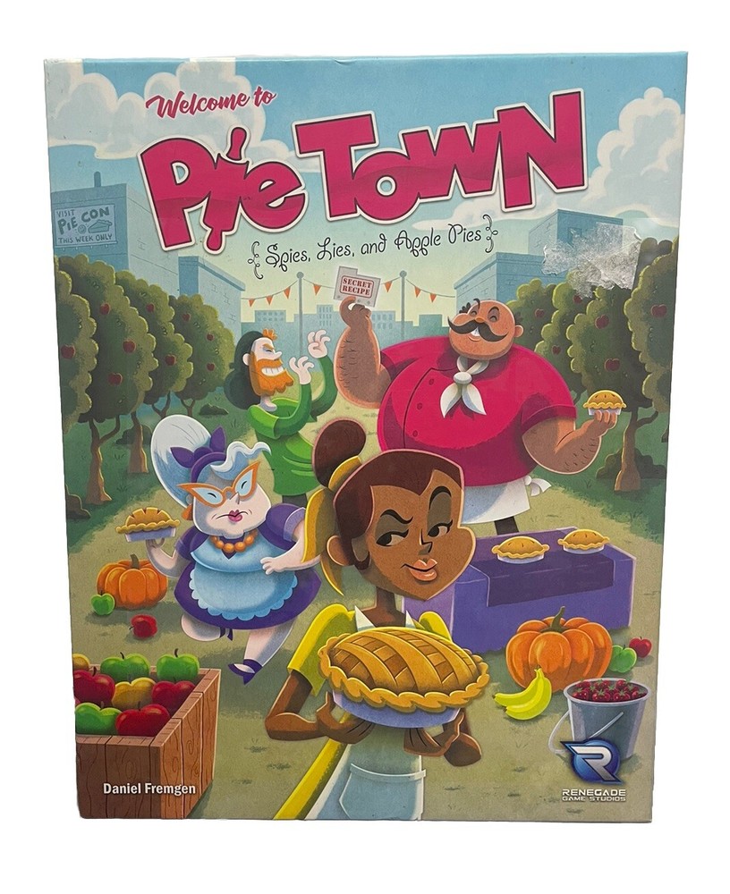 Pie Town (Board Game, 2017) Renegade Game Studios baking dice strategy COMPLETE