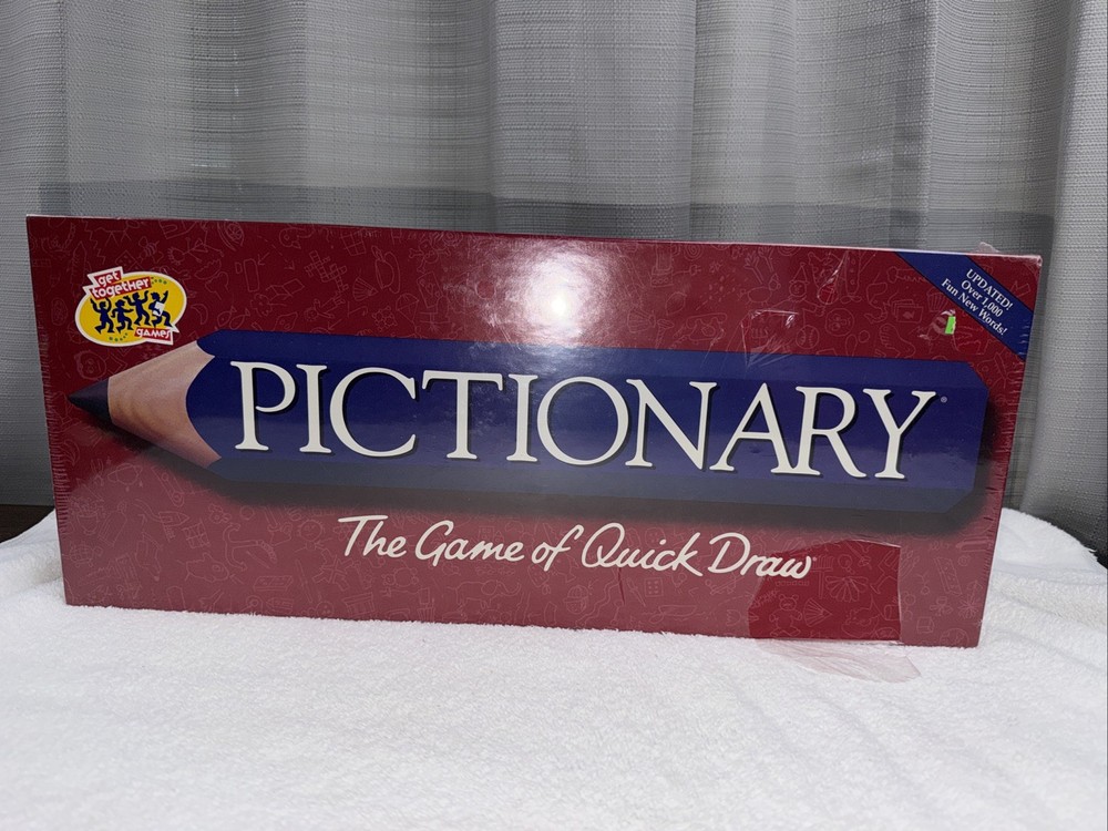 Vintage Pictionary 1993- 1997 Edition NEW SEALED Milton Bradley Board Game USA