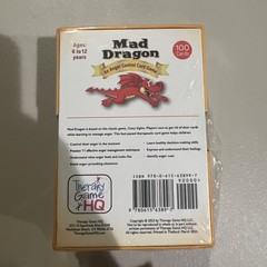 Mad Dragon: An Anger Control Card Game Child Anger Therapy Game Ages 6 to 12