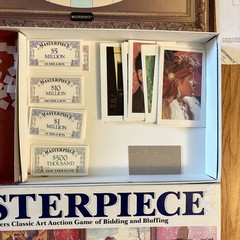 Masterpiece 1987 Parker Brothers Art Auction Board Game Complete