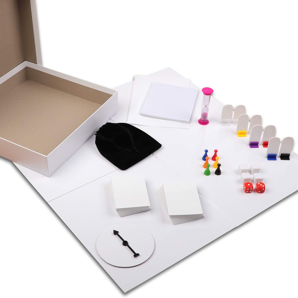 Blank Create Your Own Board Game Kit DIY 143 Piece Set – Perfect for School P…