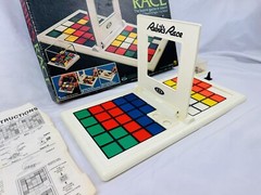 Vintage Rubiks Race Game Rubiks Cube Ideal Toy Corporation 1982 – 98% Complete