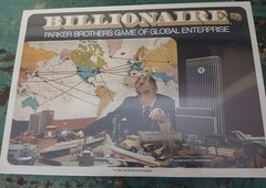 Vintage 1973 BILLIONAIRE by Parker Brothers BOARD GAME of Global Enterprise NOS