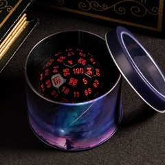 Upgraded 100 Sided Polyhedral Dice (D100), 50mm, Black/Red Font, Single Die, …