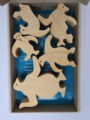 Tarata Balancing Penguins Wooden Balancing Puzzle Game From New Zealand, Ages 4+