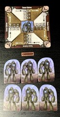 Gloomhaven Jaws Of The Lion Stone Golem Standees Monster Stands & Stat Card