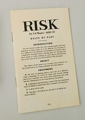 VTG Y2K Risk Board Game Book Shelf Edition Wooden Box World Domination Strategy