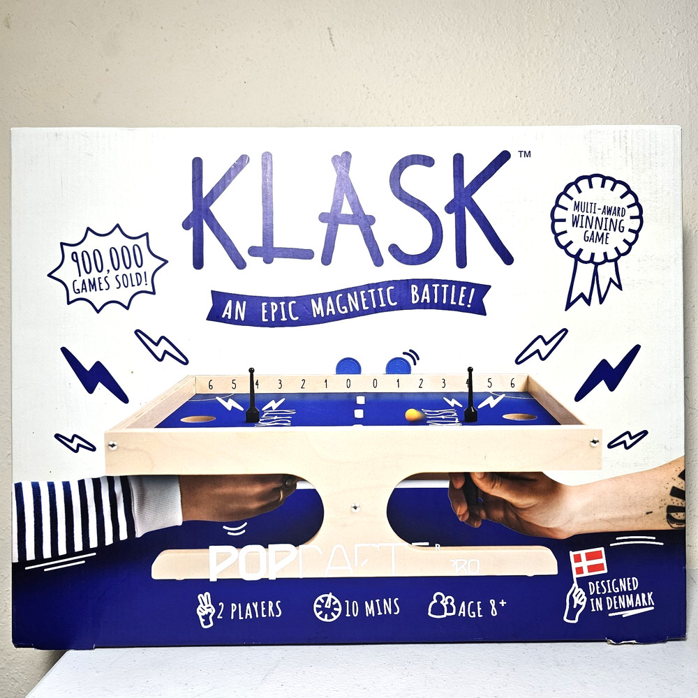 NEW Klask Tabletop Board Game Magnetic Foosball Hockey Battle Denmark Ages 8+