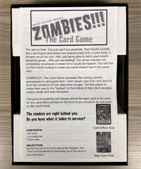 ZOMBIES!!! THE CARD GAME MOBILE EDITION TWILIGHT CREATIONS HORROR 2012 ZOMBIE