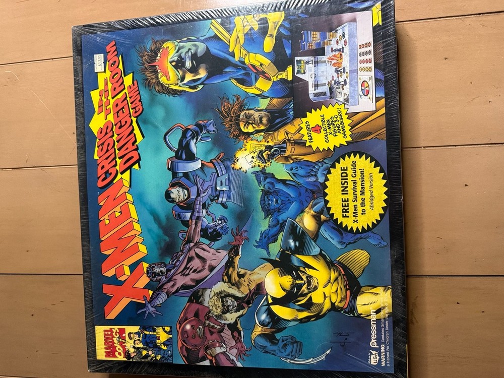 Vintage 1990s Marvel Comics X-Men Crisis in the Danger Room Board Game