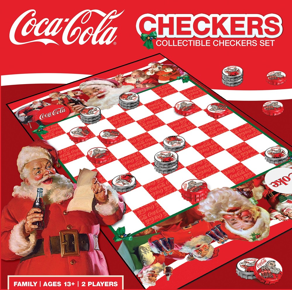 MasterPieces – Coca-Cola Holiday Checkers Board Game