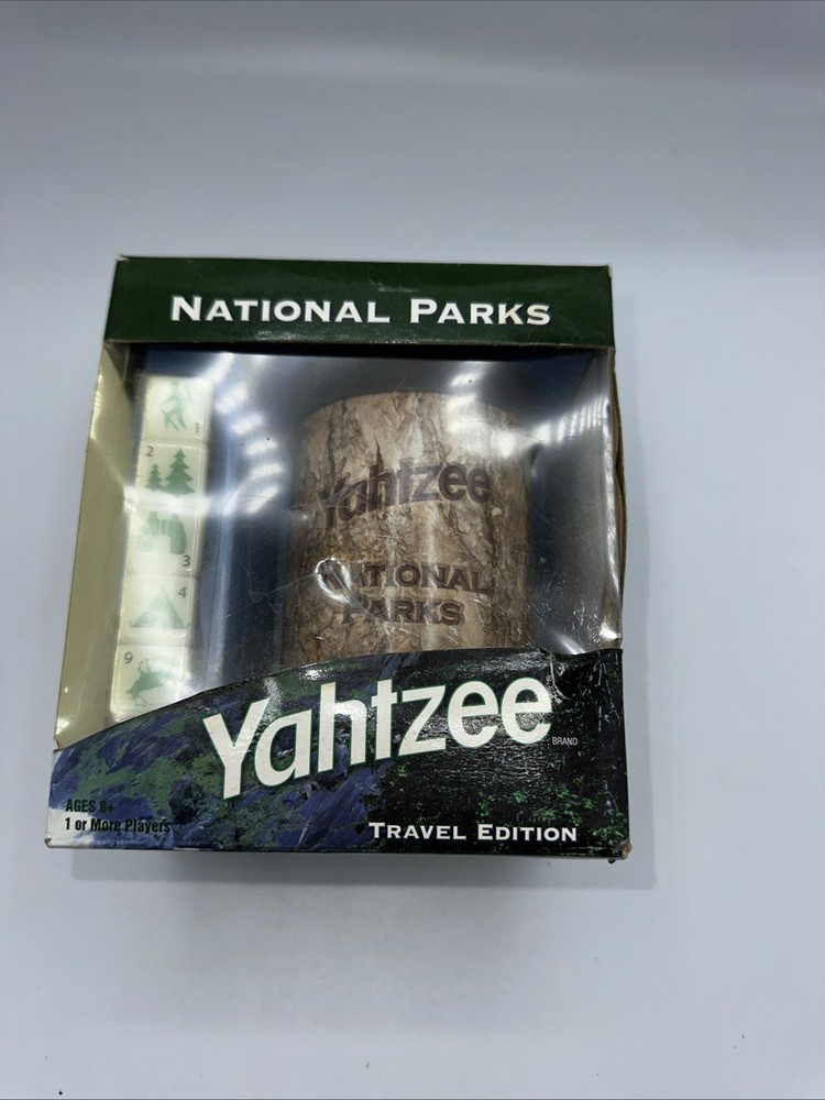 Hasbro Yahtzee National Parks Travel Edition Indoor/Outdoor New In Damaged Box